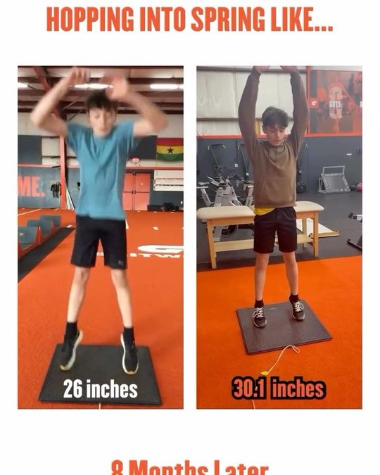 Vertical jump progress reel