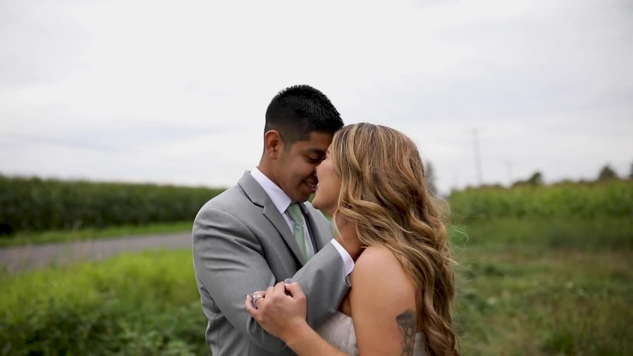 Cheyanne and Jovany photographed on their wedding day, from the Suubi Media wedding film.