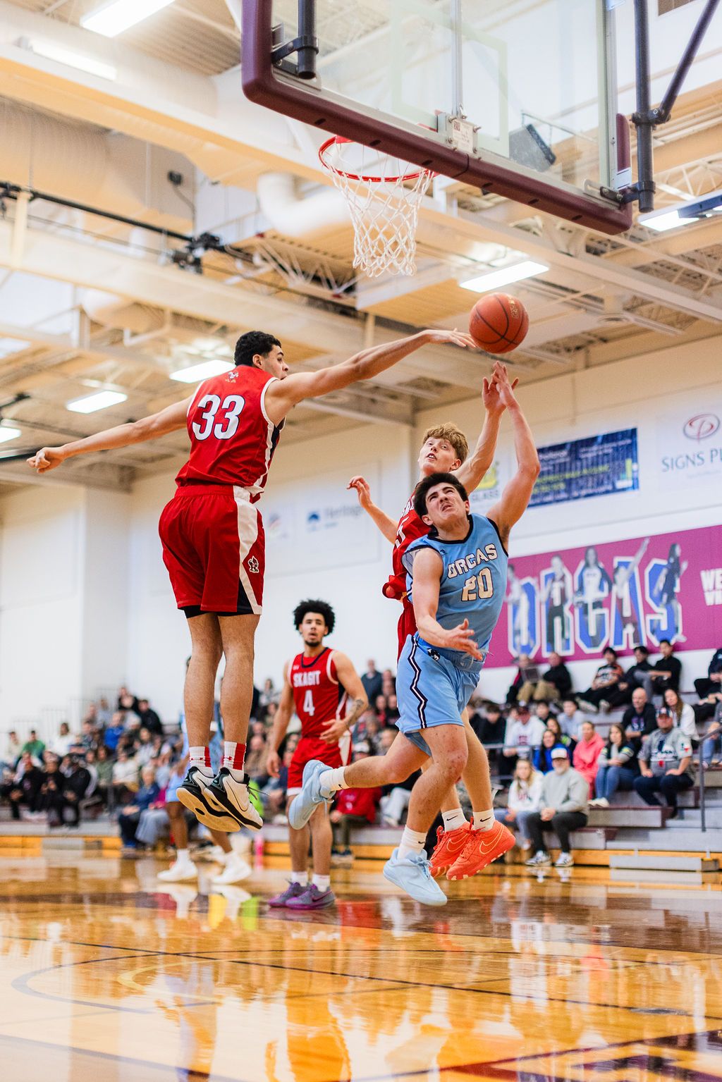 Whatcom Community College basketball photographed during a home game against Skagit.