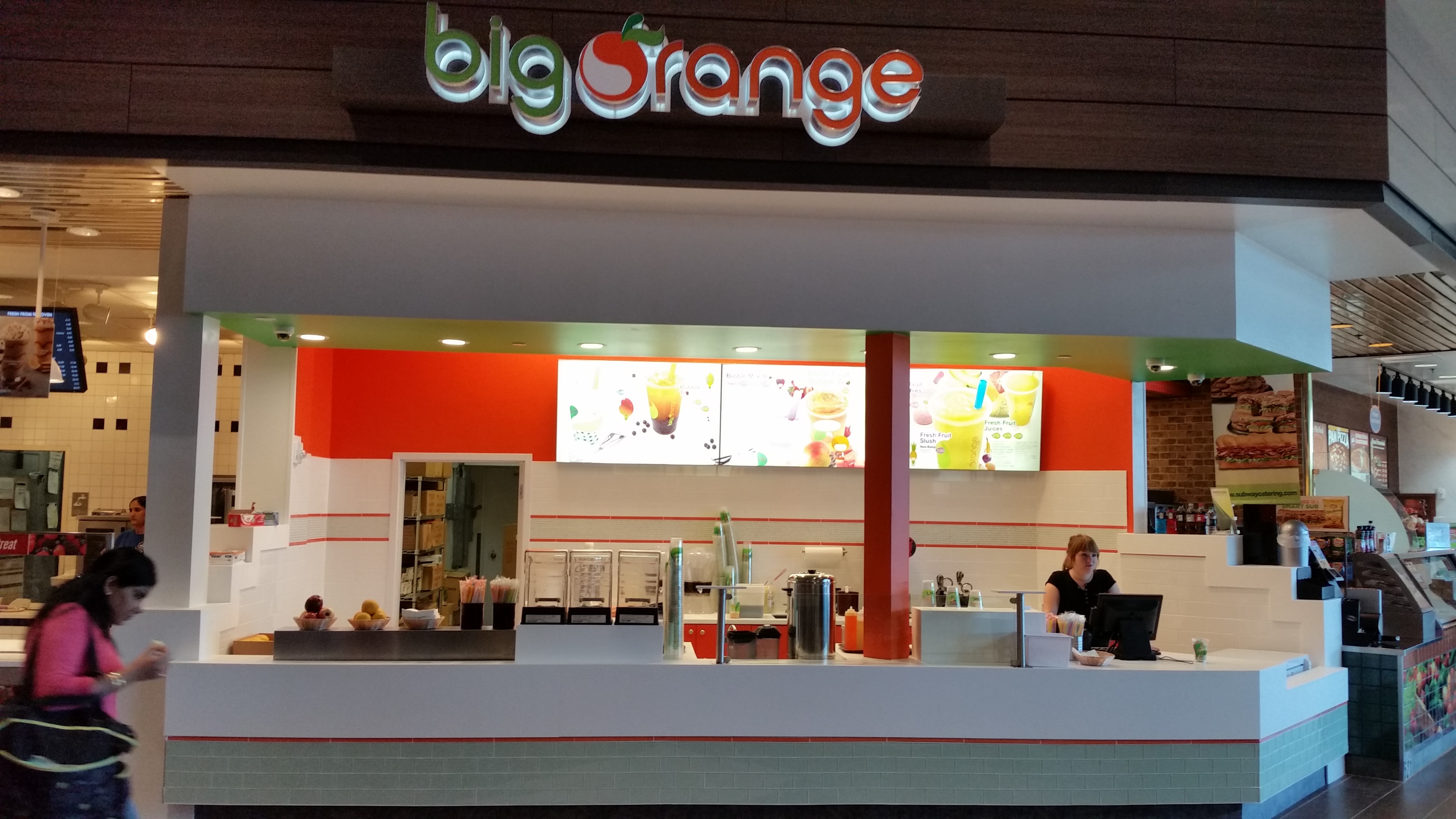 The Big Orange counter at Bellis Fair