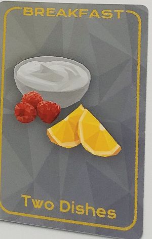 Breakfast meal card, Two Dishes