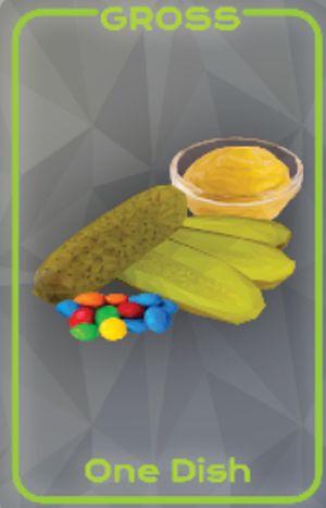 Gross meal card, One Dish