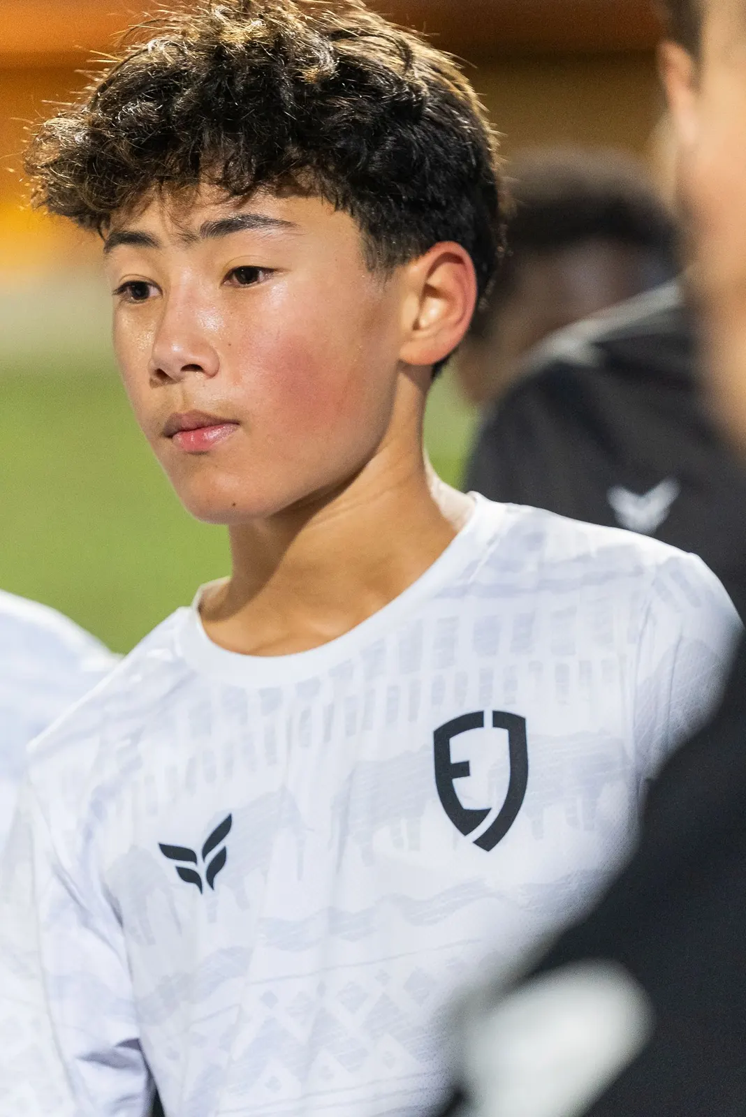 Player portrait in white