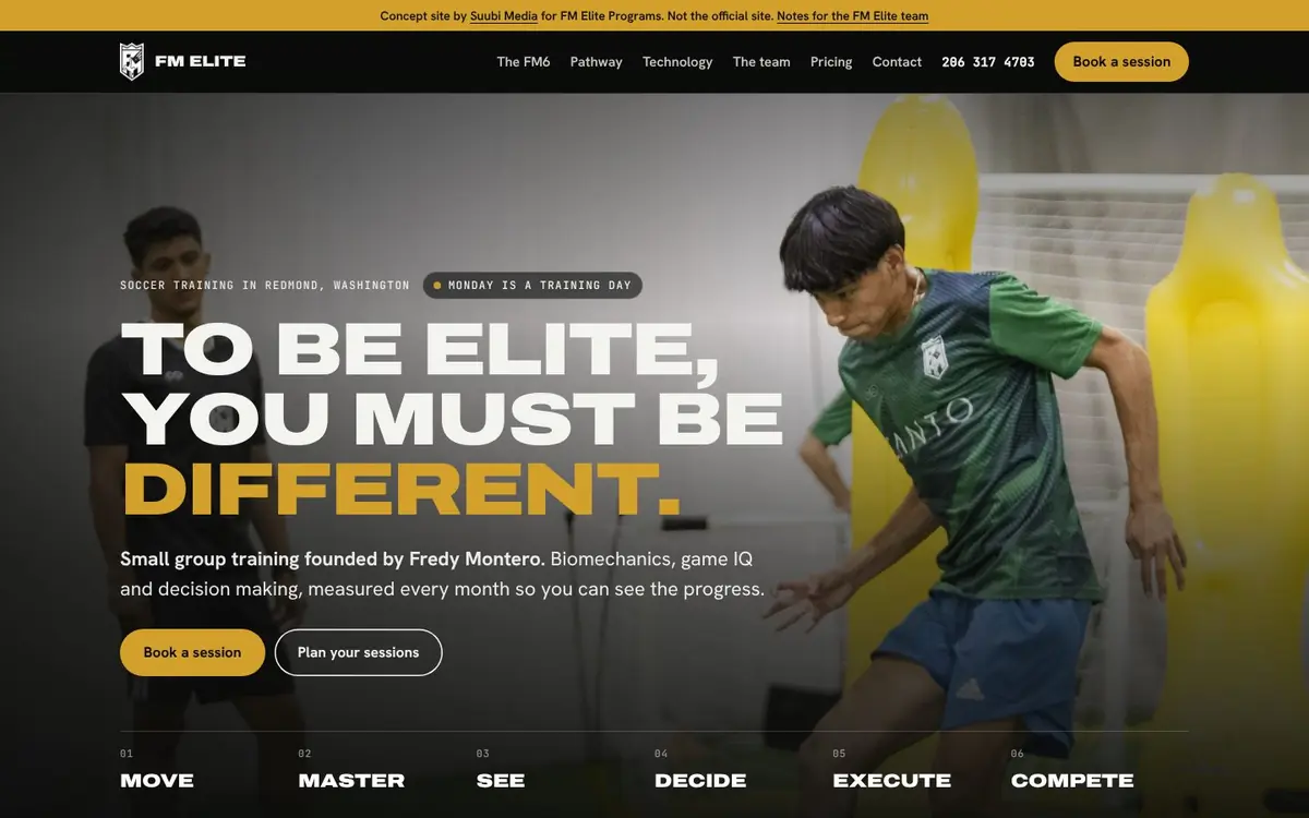FM Elite Programs desktop view