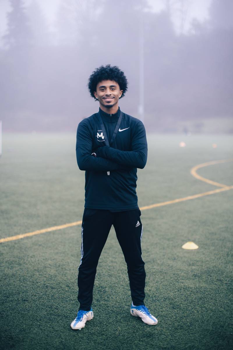 Coach Nehemeya in MV training gear